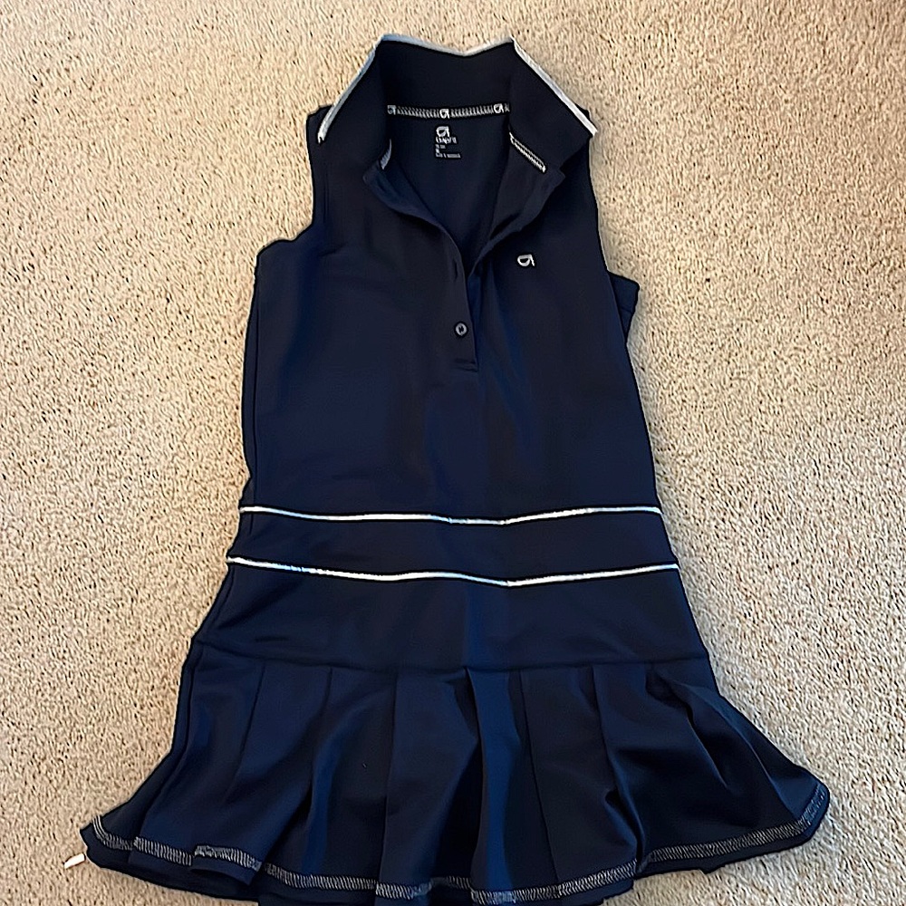 GapFit girls size M navy tennis dress with built in shorts